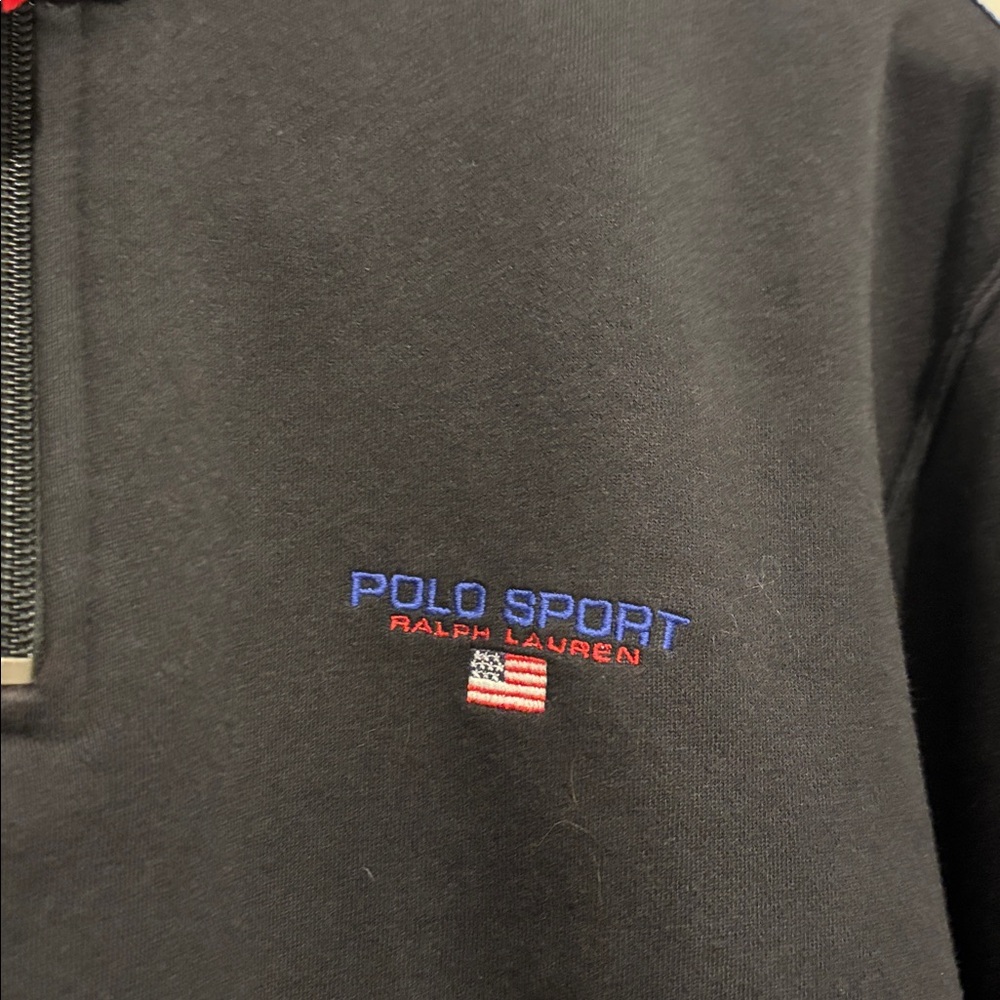 Vintage 1990s Polo Sport Rescue Expedition Quarter Zip Sweatshirt - Picture 2 of 6